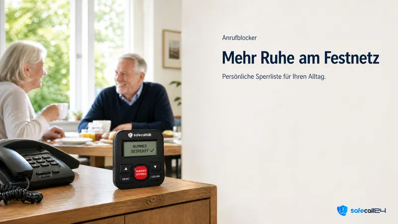 Anrufblocker: Mehr Ruhe am Festnetz. Persönliche Sperrliste für Ihren Alltag.