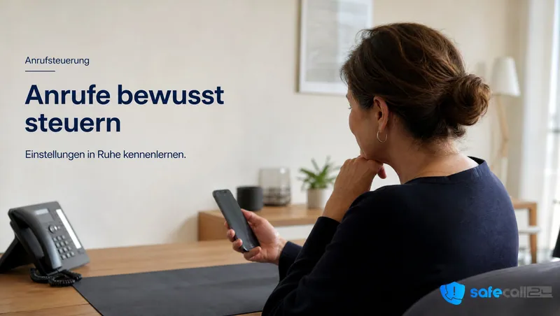 Anrufsteuerung: Anrufe bewusst steuern. Einstellungen in Ruhe kennenlernen.