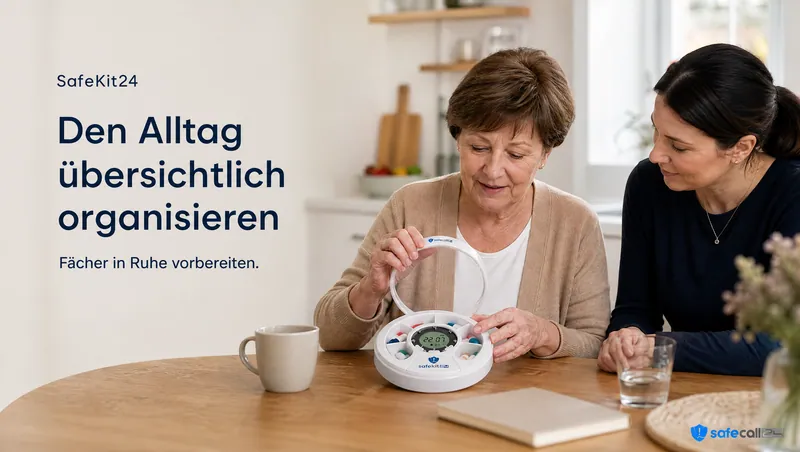 SafeKit24: Den Alltag übersichtlich organisieren. Fächer in Ruhe vorbereiten.